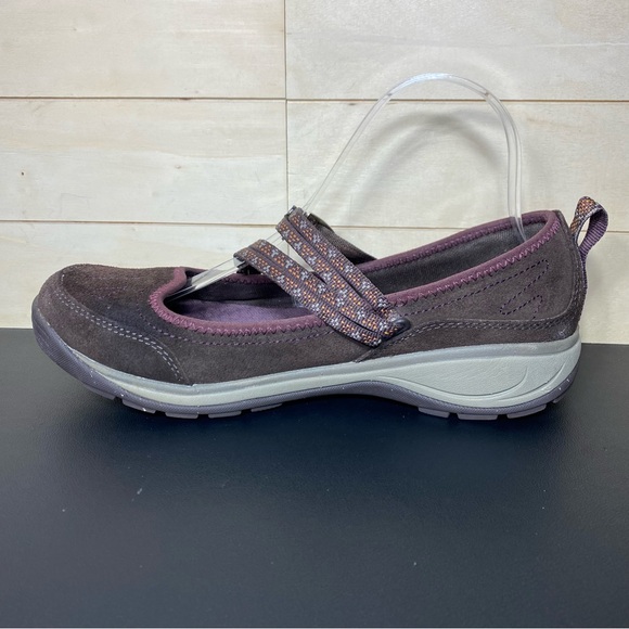 Chaco Petaluma Mary Jane Maroon Grey Women's Size 9 Shoes Leather - Picture 2 of 11